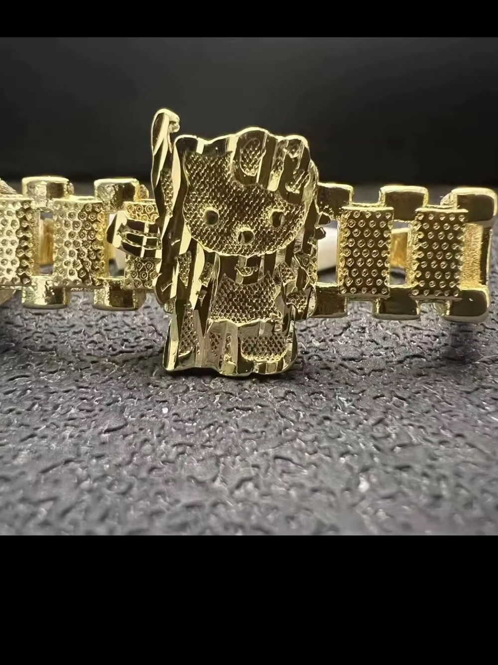 Gold-Tone Hello Kitty Link Bracelet for Women